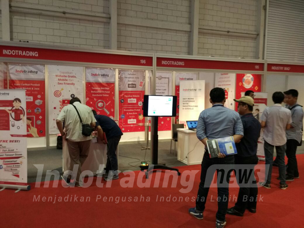 Foto: Booth indotrading.com di Steel Indonesia Expo 2016/Dok: indotrading.com