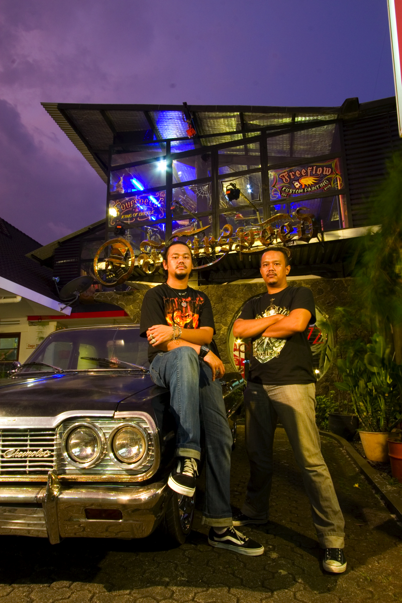 Foto: Fajar Suryajaya dan Hilton, Founder Fourspeed Metalwerks/ Dok: Fourspeed Metalwerks