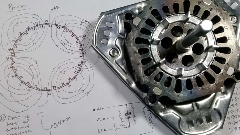 cara gulung dinamo mesin cuci