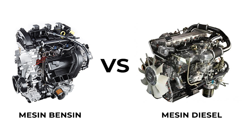 perbedaan mesin diesel dan bensin